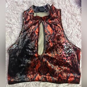 💕 red velvet keyhole tank